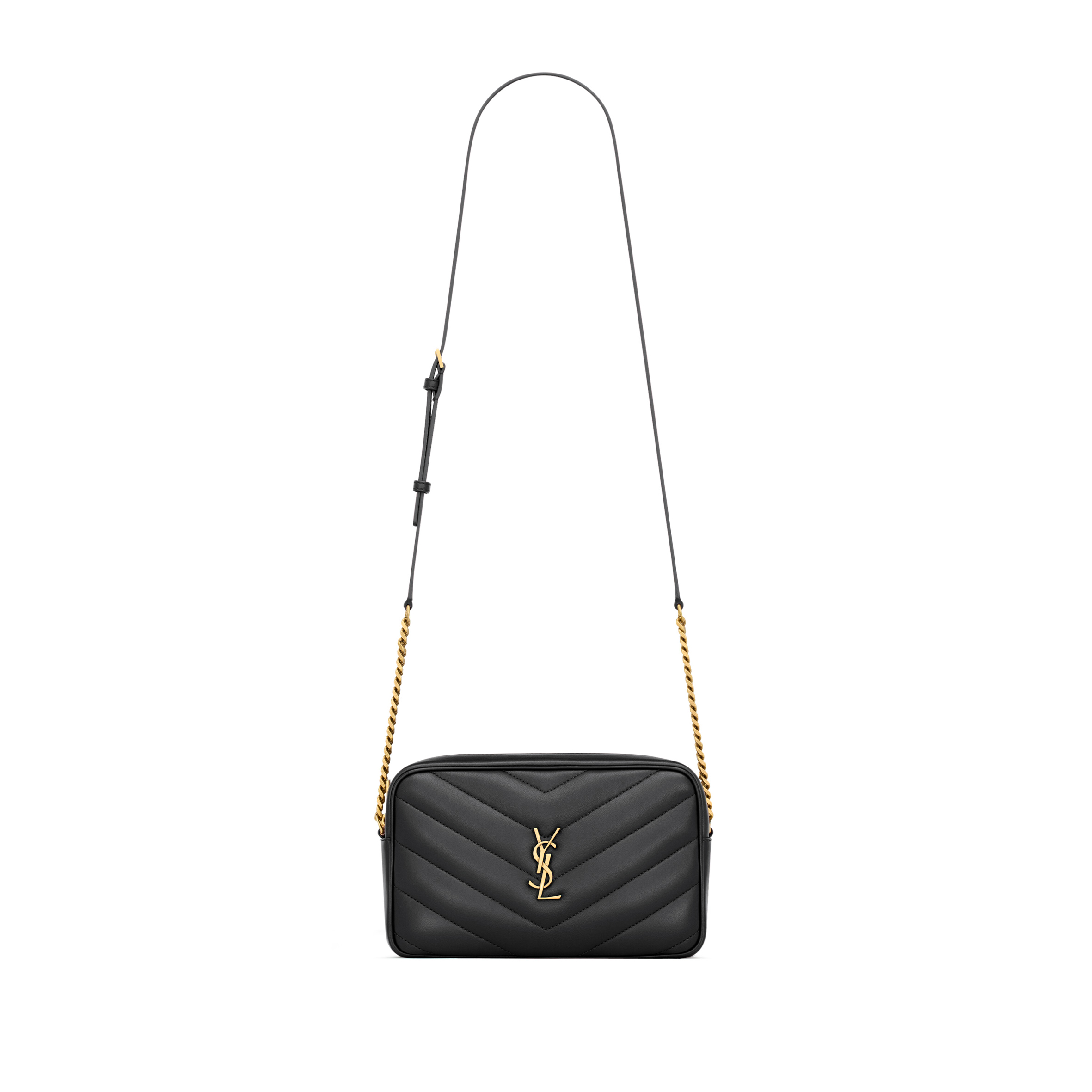 YSL LOULOU CAMERA BAG IN MATELASSÉ LAMBSKIN 869468AAEAX1000 (23*14*6cm)